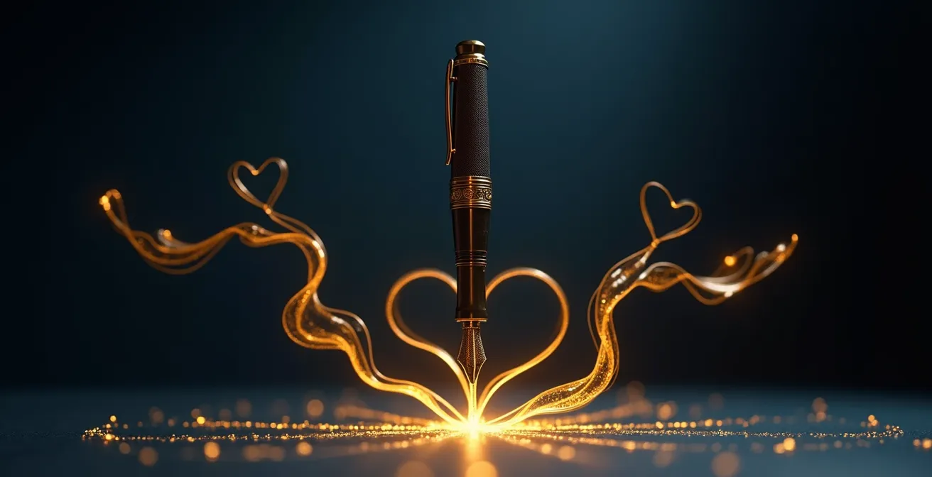 Composition symbolique représentant la personnalisation et l'engagement dans la communication par email