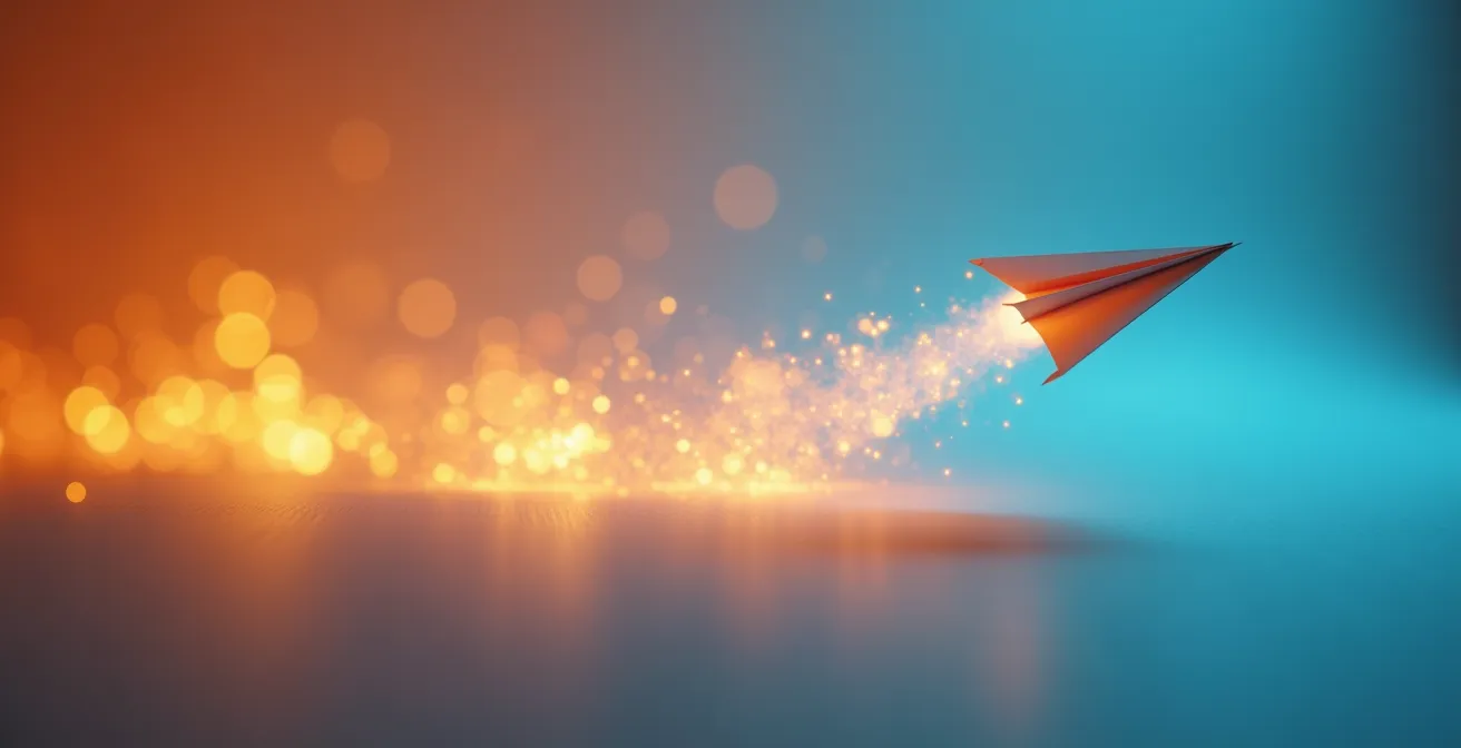 Exemple visuel d'intégration subtile de liens commerciaux dans un email marketing