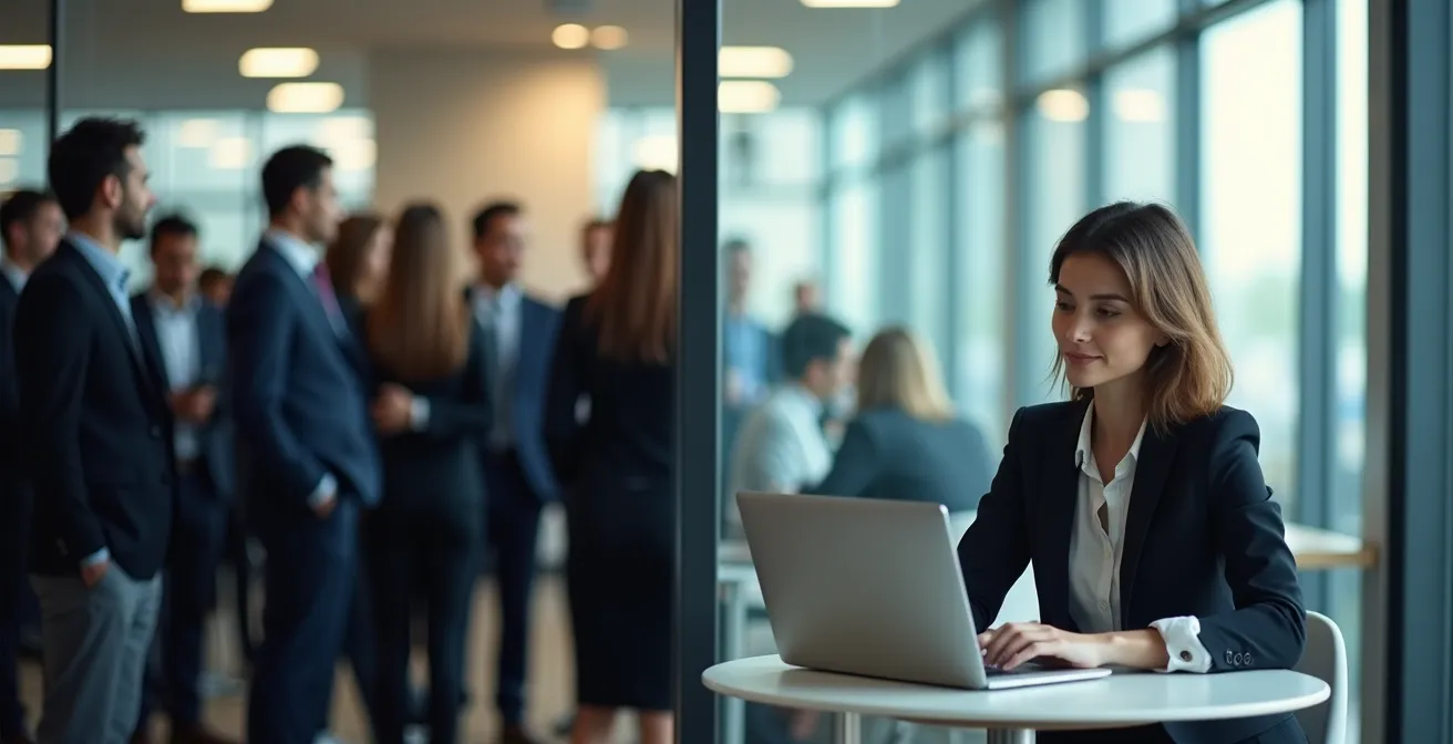 Comparaison visuelle entre un segment marketing représenté par une foule et un persona représenté par un portrait détaillé