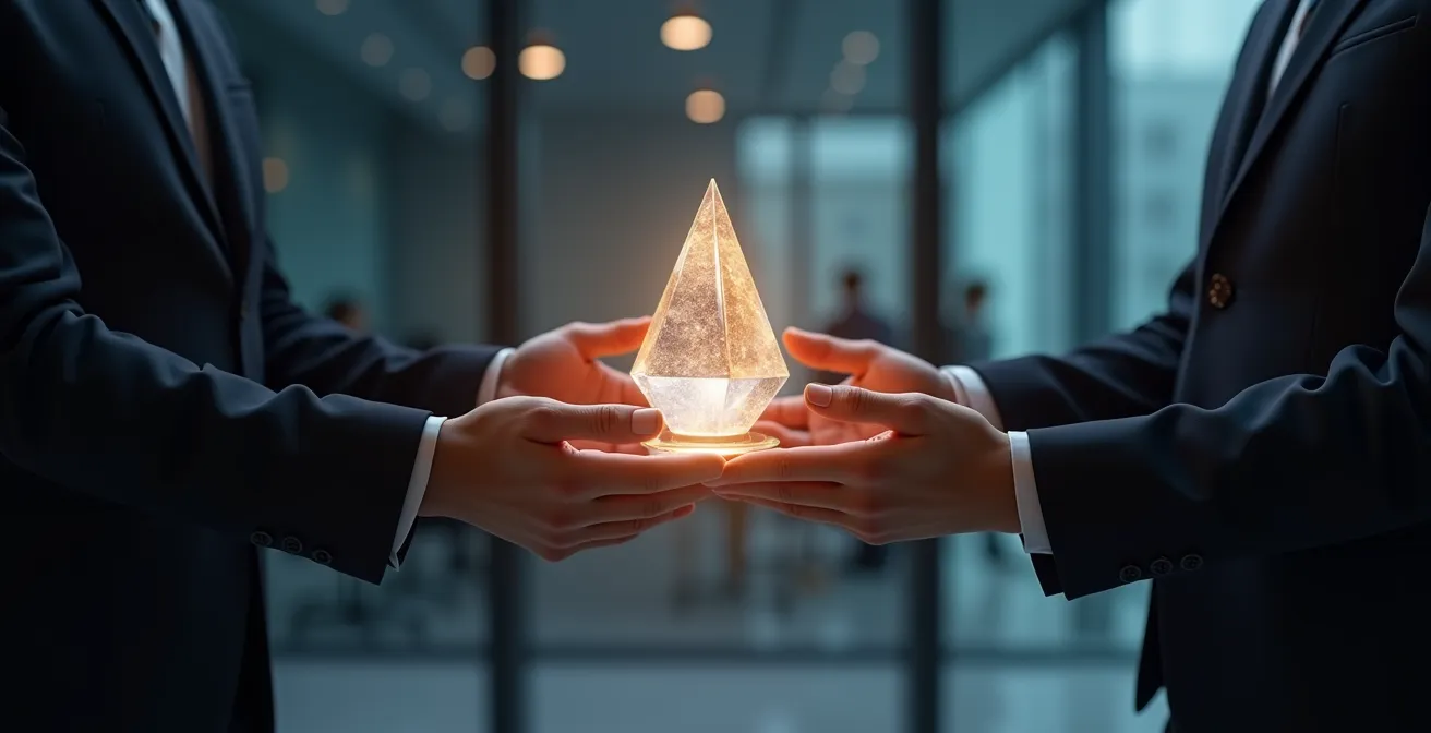 Processus de transfert d'un lead du marketing aux ventes avec flux de données