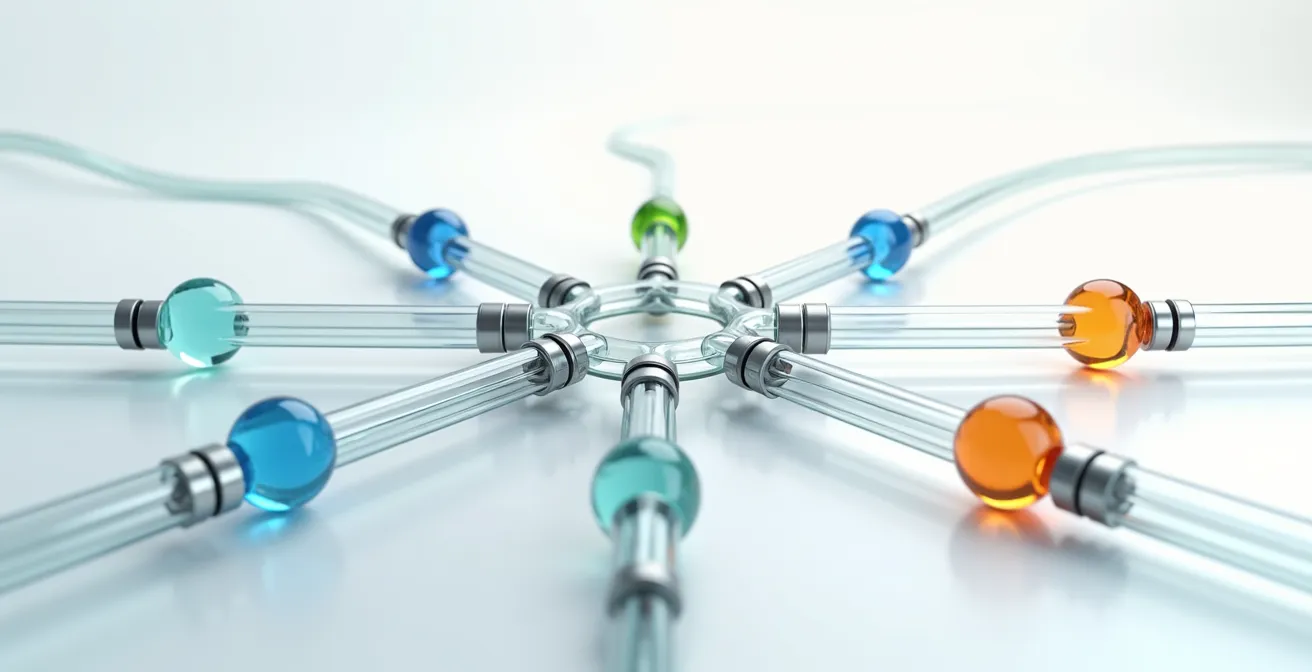 Schéma de workflows automatisés avec points de décision et flux de données